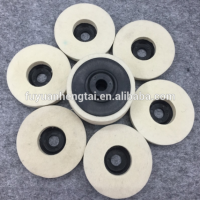 Eco-friendly wool felt marble and stainless steel polishing wheel, wool abrasive disc